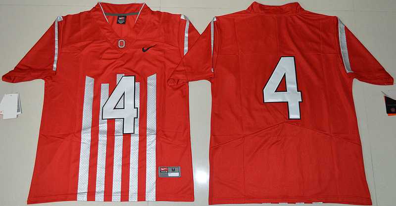 Ohio State Buckeyes #4 Curtis Samuel Red College Throwback Stitched Jersey